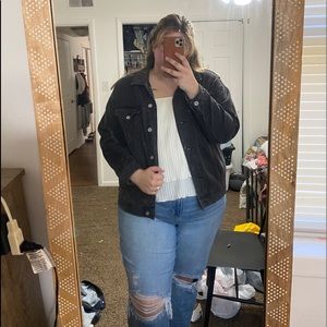 NWOT Black Denim Jacket